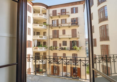 La vista dal balcone interno