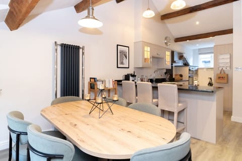 Dining room and kitchen