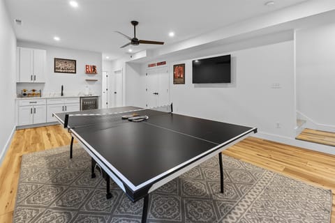 Ping Pong Table in Basement