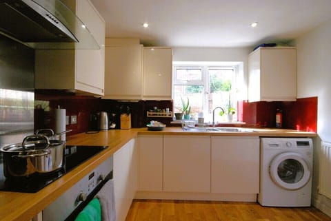 Small kitchen but well-equipped.