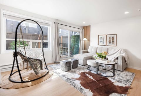 Comfortable living room with private patio access for a relaxing retreat.