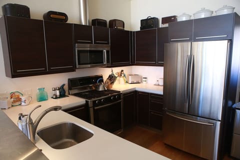 Fully stocked kitchen