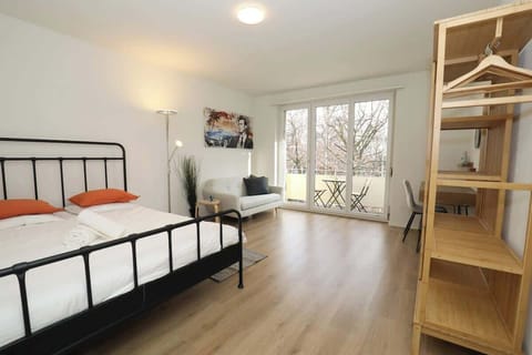 Spacious and bright bedroom with extra comfortable bed