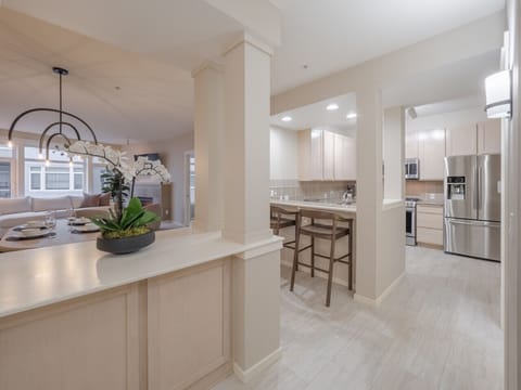 Entryway and kitchen