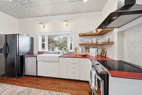 Bright, functional kitchen perfect for family breakfasts