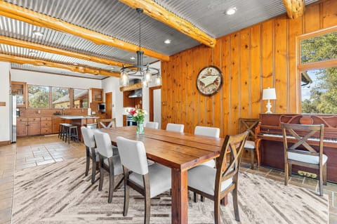 Dining area with table for 8