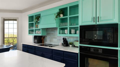 Fully equipped, immaculately styled, cooking here is a pleasure, not a task.