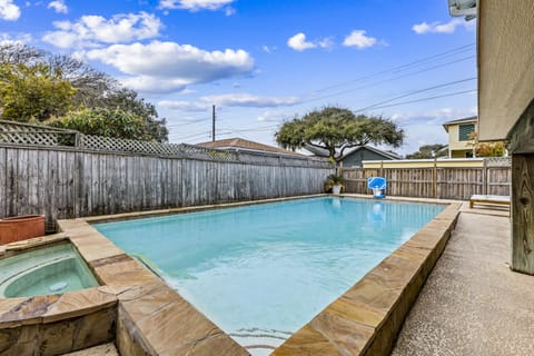 Cool off all afternoon, then slide into the hot tub when the sun drops