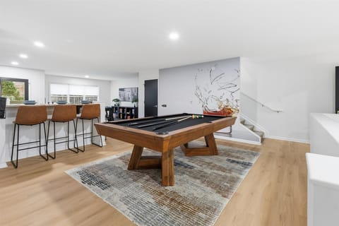 Game room with pool table