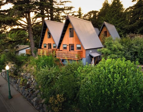 Escape to The Return to Artbliss in Stevenson, WA. Enjoy breathtaking mountain views from this cozy A-frame cabin, complete with a Columbia River Gorge view. 