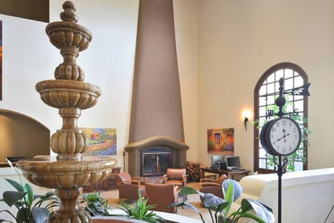 Soak up Southwestern charm with fountain views and lounge seating