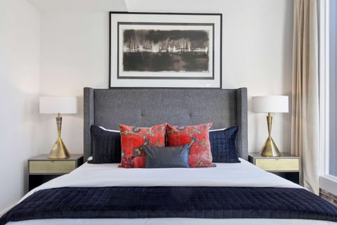Unit 203 | Bedroom 1 | 1 King Bed | Ensuite Full Bathroom | Second Floor
