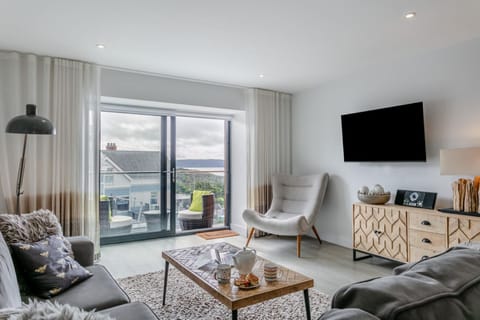 The lounge at Whispering Bay, Devon