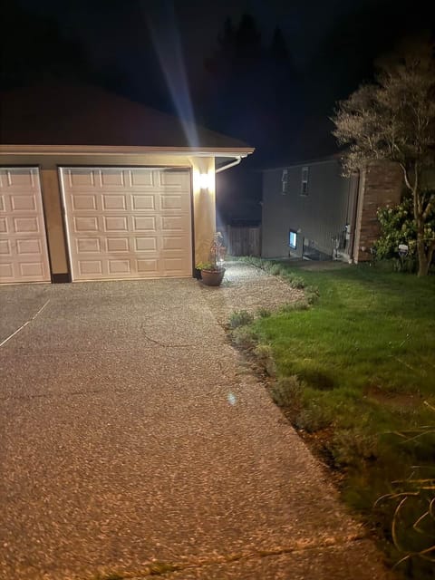 Path to suite to right of garage