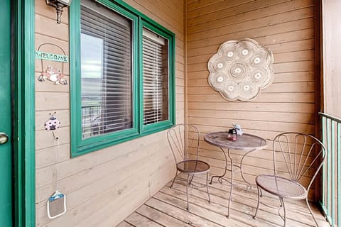 Substantial balcony perfect for morning coffee or evening cocktails!