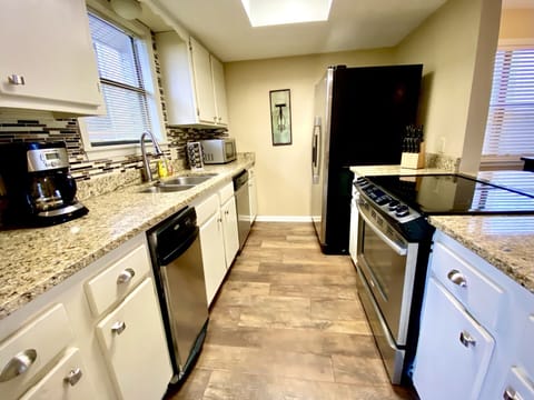 Cook a meal, or heat up leftovers from nearby Luna Bella!