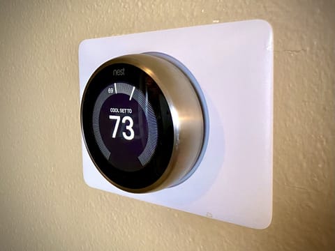 We're pretty "smart" with the upgrades, including this Nest Smart Thermostat.