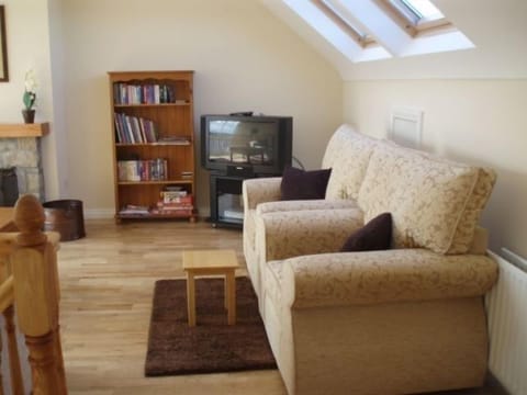 Sitting room upstairs with views of Mulroy bay