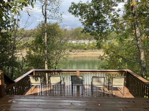Rear Deck Overlooks The Lake - What A Beautiful View!