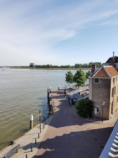 View from roofterrace on river