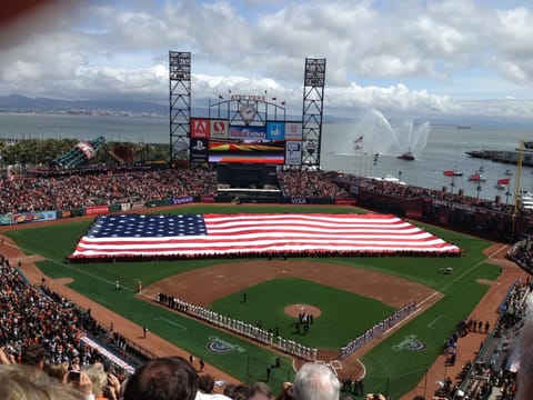 AT&T Park home of World Champion SF Giants (Ring Ceremony Day)
