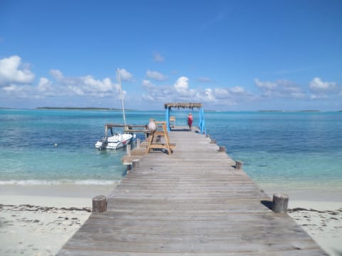 On the beach, sun loungers, beach towels