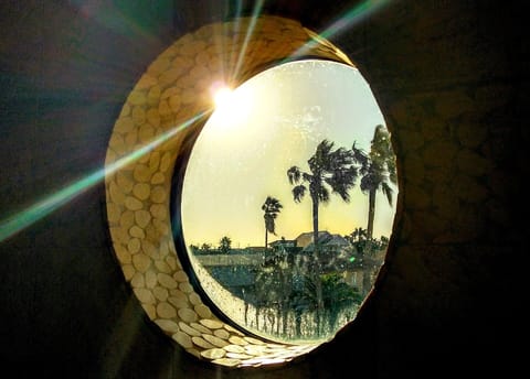 Sunrise view from the master shower. Not a bad way to start the day!