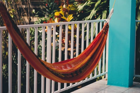 A choice of hammock to listen to the ocean waves.