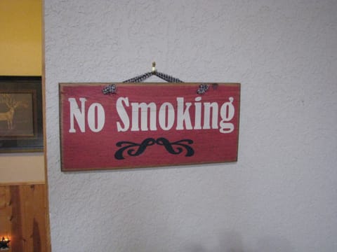 Outside smoking only, Please!