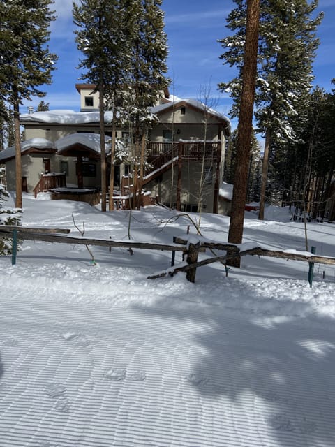 Groomed ski run in backyard. Doesn’t get much easier than that!