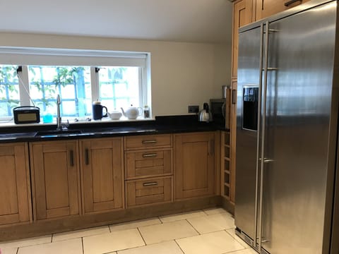 Fully equipped luxury kitchen.