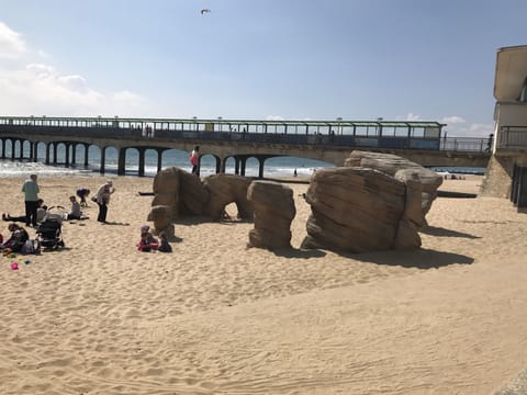 Beach nearby, sun loungers