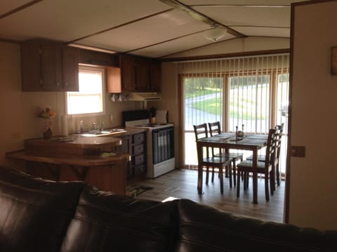 View from living into kitchen