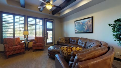 Family room featuring sectional seating