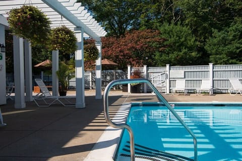 A heated pool, a lap pool