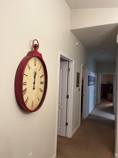 Hallway with 3 bedrooms & 2 bathrooms