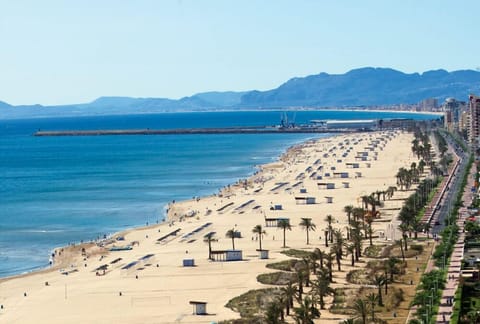 Sun loungers, beach towels