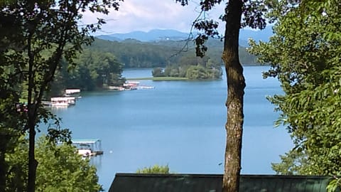 ENJOY The Long Range Lake Chatuge Views from The Rocking Chair Front Porch.
