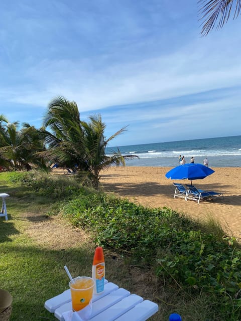 Sun loungers, beach towels