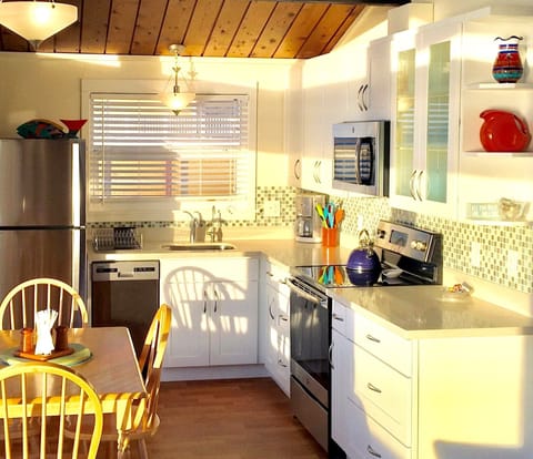 New kitchen with added 3/4 dishwasher!  The conveniences of home...