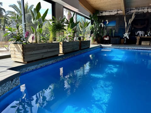 Indoor pool, a heated pool