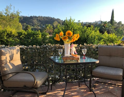 Balcony at sunset 
