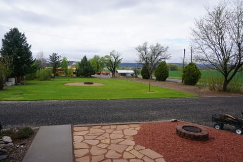 View from porch of the farm house