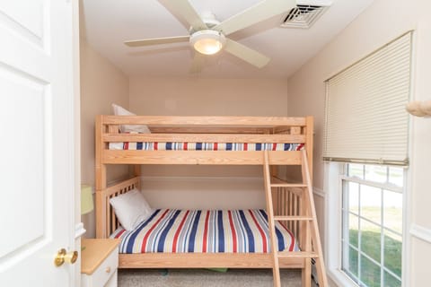 Bunk bed right to the right - upon entering the house