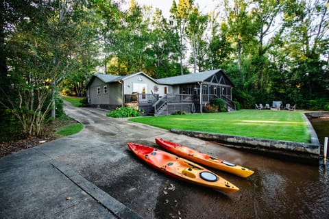 Kayaks at the lake
