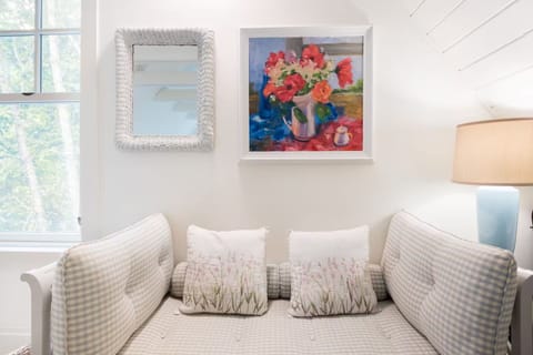 Swedish daybed in loft bedroom.