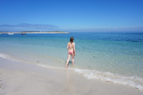 On the beach