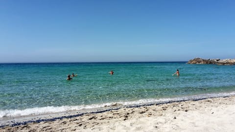 On the beach