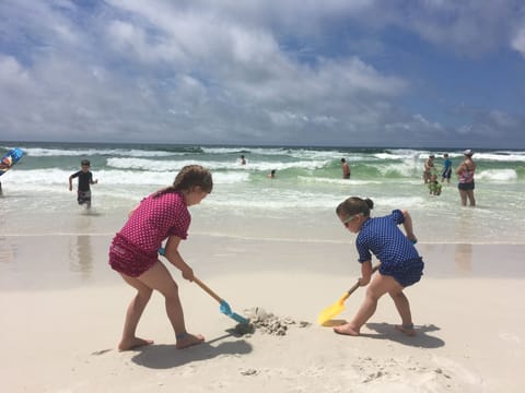 On the beach