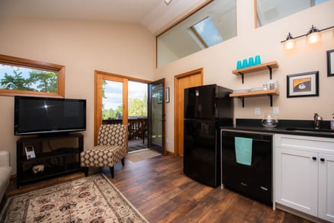 Entry and small kitchenette